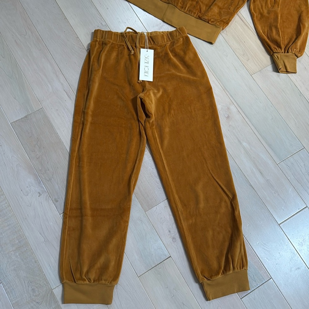 Suzie Kondi buckthorn velour slim track pants